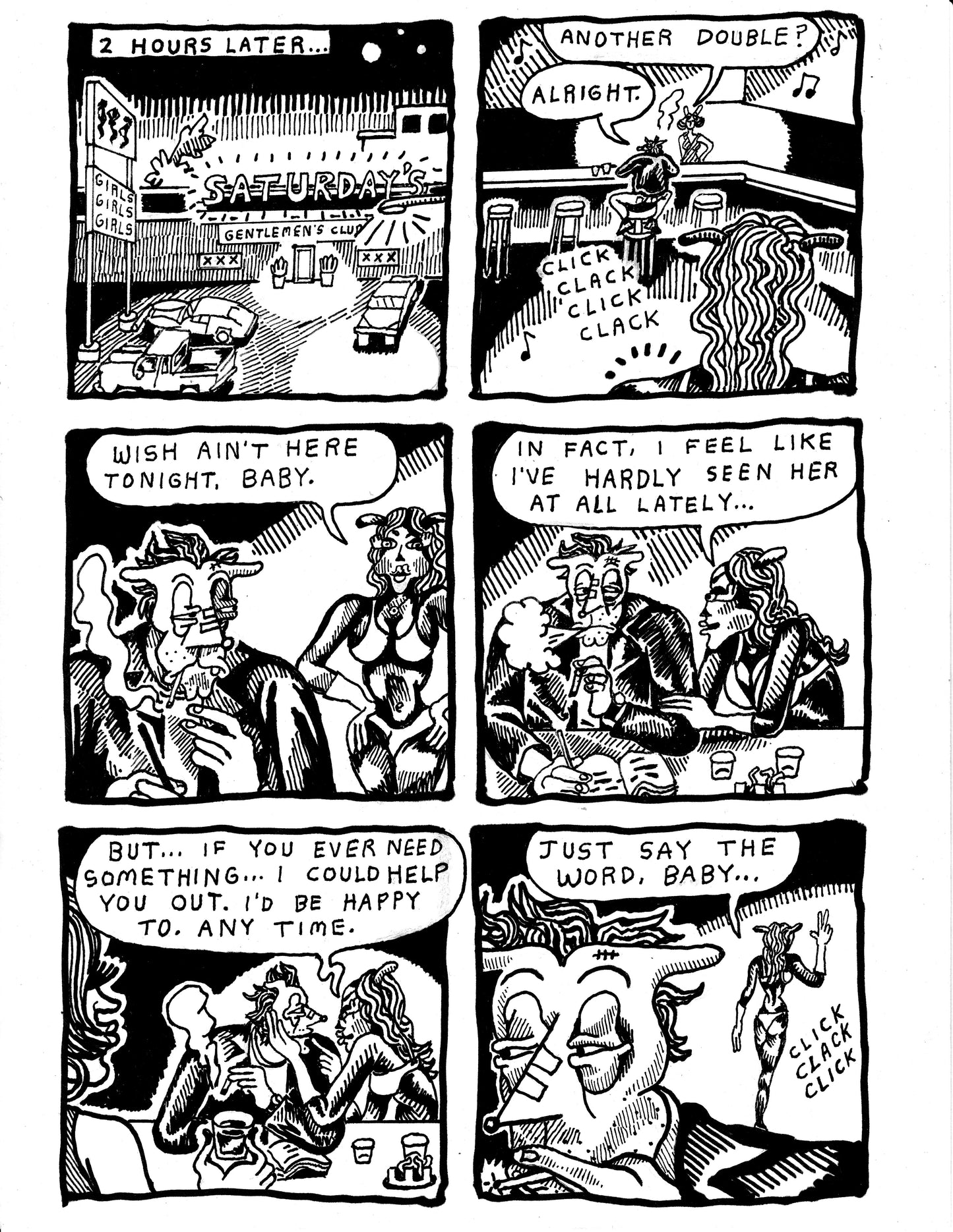 Robert is approached by a different lady of the night (pg 373)