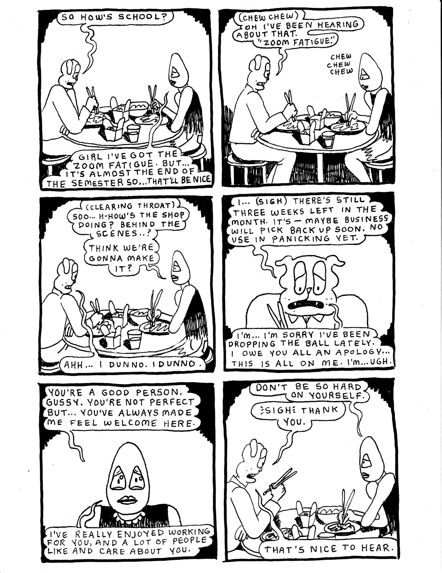 Eggsy gives Gussy a pep talk (Dog Biscuits)