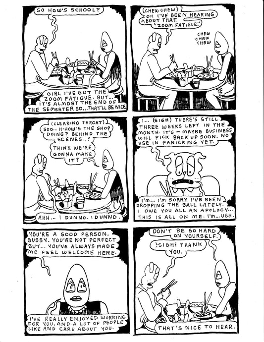 Eggsy gives Gussy a pep talk (Dog Biscuits)