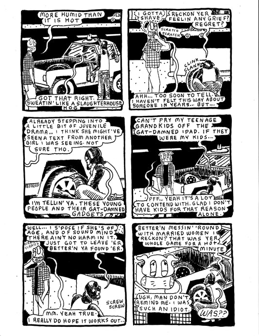 Gussy hanging out with Bullfrog (pt 2.) (Dog Biscuits)