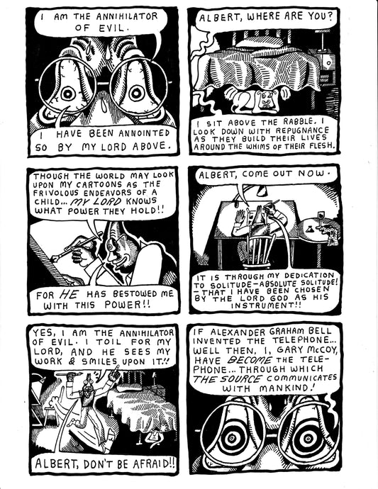 "I am the annihilator of evil" Gary is crazed with power (pg 321)