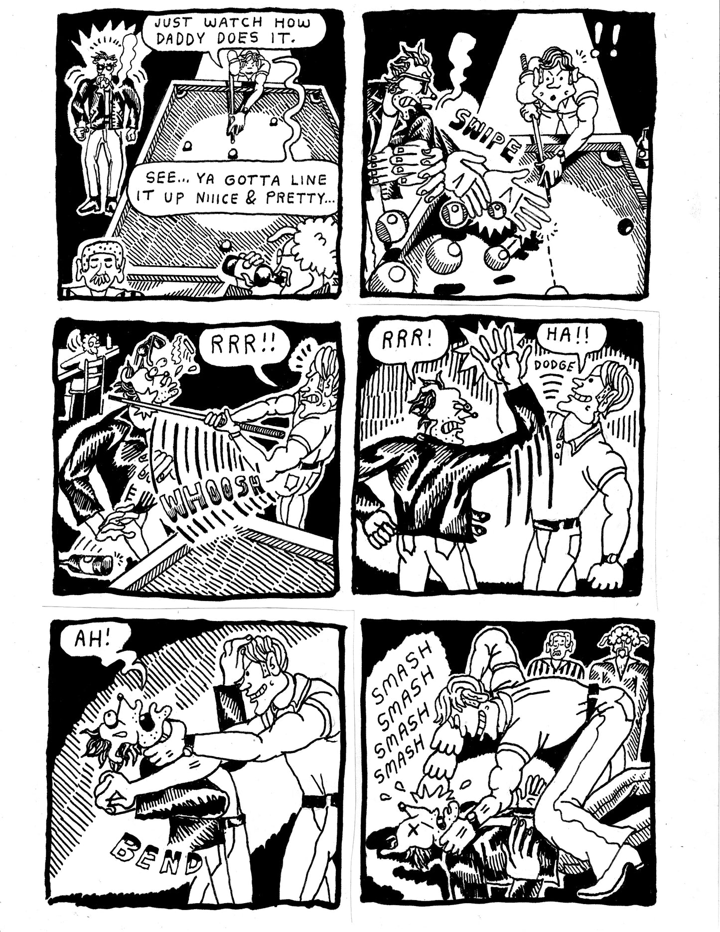 [DG] Robert is playing pool and gets into a fight with a meathead (pg372)