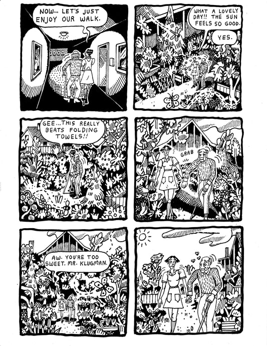 [DG] Dandelion escorts Mr. Klugman thru the garden(pg363)