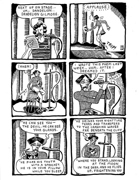 [DG] Dandelion reads poetry at Headland Cafe (pg192)