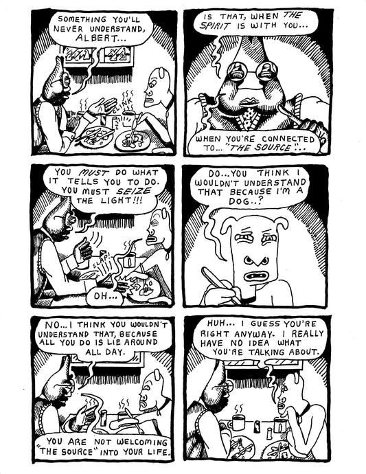 [DG] Gary and Albert eating breakfast "You must SEIZE the light!" (pg123)