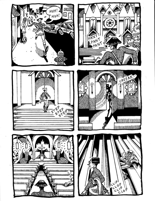 [DG] Dandelion runs to the church after seeing the upside-down man(pg310)