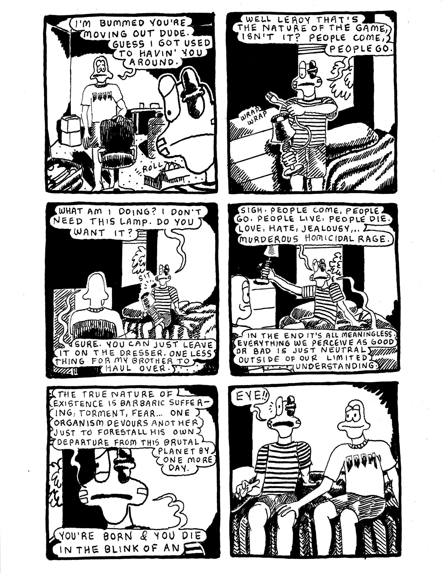 [DB] Hissy waxes poetic right before Leroy sexually propositions him (pg189)