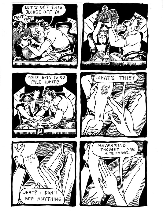 [DG] Robert and Dandelion getting hot and heavy in the car / track marks (pg233)