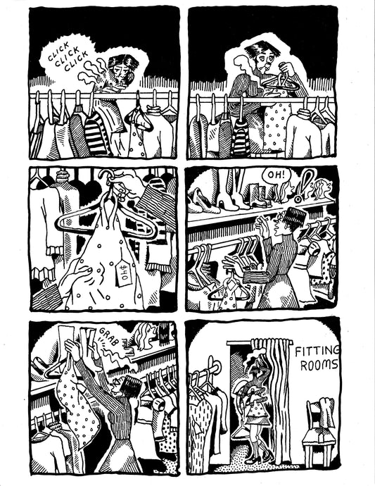 [DG] Dandelion browses clothing at Alexandra's Boutique (p 289)