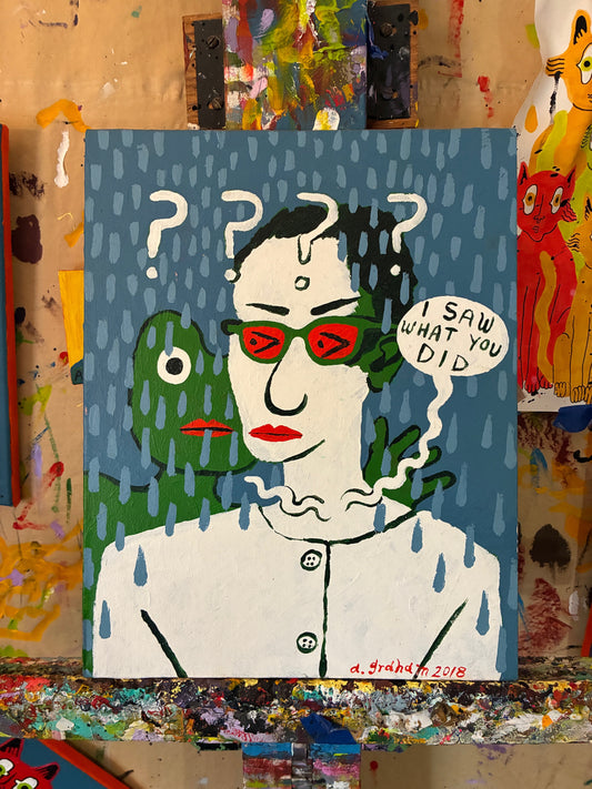 "Shoplifting" - 2018 painting